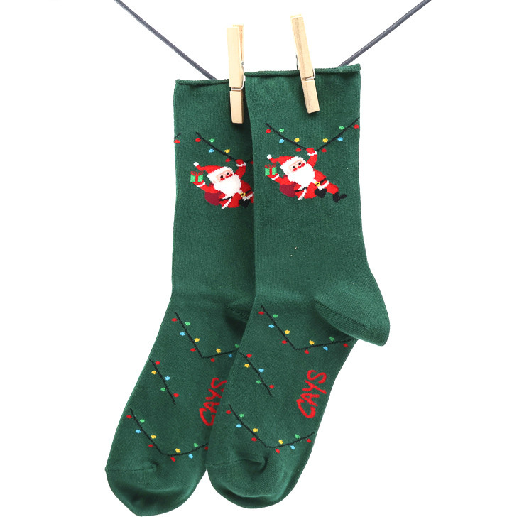 Crönert, 27409 Christmas Men`s Socks, green